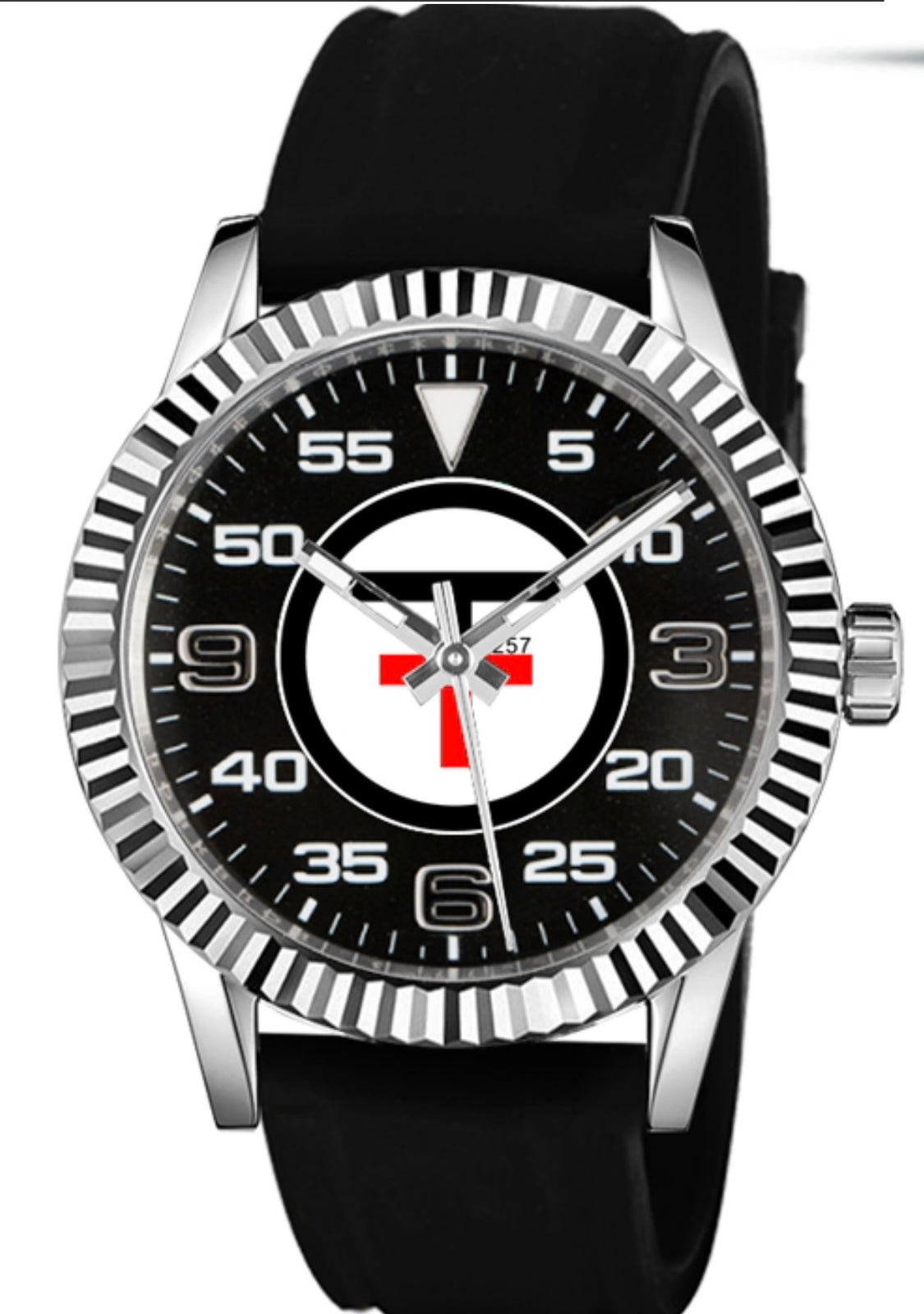 Logo Off The Top Watch: Silver