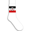 OTT Everyday 3 Strip Tube Socks: White Red