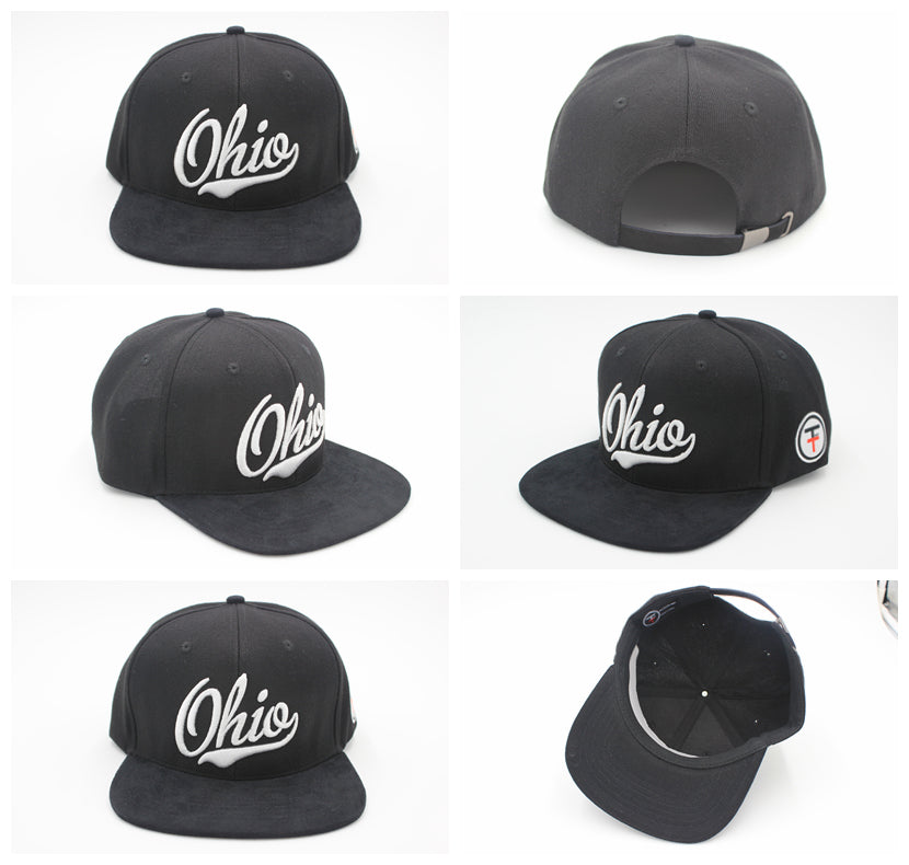 Made in Ohio Black Adjustable Strap-back Hat