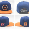 Logos Navy Orange Adjustable Strap-back Hat