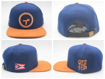 Logos Navy Orange Adjustable Strap-back Hat